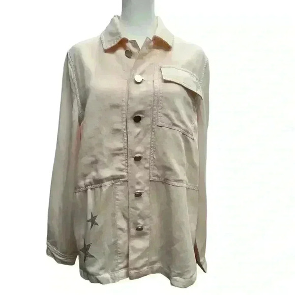 ANTROPOLOGIE CURRENT AIR LIGHT WEIGHT OVER SIZED CORDUROY SHACKET PINK SIZE M - Picture 7 of 14